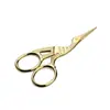 Suministro Directo de Fábrica de Tijeras Vintage de Acero Inoxidable con Forma de Grulla, Tijeras Pequeñas Portátiles, Tijeras Creativas para Manualidades con Forma de Grulla de Colores Electroplateados