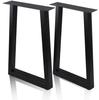 Mesa Rectangular Grande de Madera con Soporte de Tubería de Hierro, Patas de Escritorio, Patas de Escritorio de Oficina, Barra de Bar, Patas de Escritorio de Oficina de Pizarra