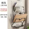 Soporte para Tapas de Olla y Estante para Tablas de Cortar sin Perforaciones, Estante de Almacenamiento de Cocina Montado en la Pared con Diseño para Recoger Agua, Hecho de Aluminio Espacial