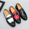Zapatos de Cuero Brogue Tallados para Hombre, Estilo Coreano, Adecuados para el Trabajo, Boda, con Aumento Oculto de Altura, Formal de Negocios, Bloqueo de Color, Zapatos Casuales para Traje para Hombre