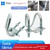 Braçadeira de tubo fixa em forma de U duplo, abraçadeira em U dupla, parafuso U galvanizado, fixo para tubo de água