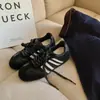 Zapatillas de entrenamiento alemanas para mujer estilo Grapema que aumentan la altura, piel de vaca suave, punta redonda, cordones, zapatillas deportivas casuales de retazos