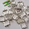 Soporte de Base de Cobre con Garras Huecas Color K Blanco con Agujeros Laterales, Soporte de Garra Hueca, Soporte para Diamantes, Accesorios para Manualidades para Coser Ropa, Bolsos, Zapatos