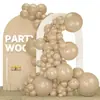 Set de Globos con Arco para Fiesta - 149 piezas, incluyendo tamaños de 18 pulgadas, 12 pulgadas, 10 pulgadas y 5 pulgadas. El diseño fácil de instalar de la corona de globos realza la atmósfera de la fiesta. Adecuado para varios tamaños de decoraciones de globos para graduaciones, bautizos de bebés, revelaciones de género y fiestas de cumpleaños - serie FLL051.