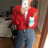 Cárdigan de Punto con Hilo de Mecha para Mujer 2025 Otoño e Invierno Nuevo Estilo Suéter Suave Ropa Exterior Chaqueta
