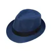 Sombrero de Jazz para Hombre y Mujer Estilo Británico de Lino Color Sólido para Personas de Mediana Edad y Mayores Ala Enrollada Estilo Pareja Protección Solar Transpirable Malla Sombrero Transfronterizo