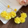Pendientes Morados de Fragancia Super Hada Flor Morada para Mujer 2026 Nuevo Estilo Pendientes para Vacaciones en la Playa Pendientes Exagerados y Impresionantemente Hermosos
