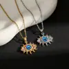 Comercio exterior transfronterizo Amazon Collar Ojos de Diablo Moda Femenina Cadena de Clavícula de Acero de Titanio Personalizada Joyería Joker Venta al por mayor