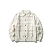 Yidao Vintage 2026 Otoño Nuevo Estilo Retro Japonés Cuello de Camisa Cárdigan de Punto Unisex Texturizado Botón Suéter