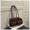 Bolso Boston Minimalista Coreano de Nicho para Axila para Mujer, Bolso de Hombro Vintage de Gama Alta Nuevo para el Trabajo y los Viajes Diarios