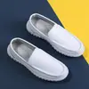 Sapatos de Enfermeiro para Homens, Solado Macio, Antiderrapante, Couro Genuíno, Respirável, Sapatos de Trabalho Confortáveis, Preto, Atacado, Dropshipping, Confortáveis e Respiráveis
