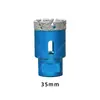 Abridor de Furo Diamantado Chanfrado Soldado M14 Expansor de Furo para Mármore Granito Azulejo para Esmerilhadeira