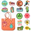 Série de Surf de Verão Acessórios Portáteis para Tamancos Shein Decorações DIY Pingentes Grandes Destacáveis para Tamancos em Estoque