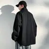 Chaqueta de cuadros para hombre, atuendo de otoño e invierno, chaqueta deportiva, estilo americano moderno, estilo juvenil, cuello alto, prenda cortavientos, adecuada para parejas