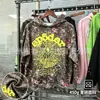 Modelo Nuevo 2026 en Stock Venta Caliente en Amazon Original Sp5Der Sudadera de Peso Pesado 450g con Telaraña para Hombre con Forro de Felpa