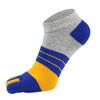 2019 calcetines nuevos de tubo corto de color para dedos de hombre calcetines de cinco dedos calcetines de cinco dedos fabricantes al por mayor Henan procesamiento de calcetines calcetines de algodón