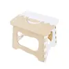 Silla plegable para niños, taburete plegable portátil, taburete bicolor tejido de bambú, taburete de plástico para exteriores, apilable, portátil y fácil de almacenar