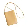 Ventas Directas de Fábricas de Comercio Exterior: Bolsa Vertical para Teléfono Móvil para Mujer, Bolso Cruzado Pequeño, Bolso de Hombro Tipo Cubo Suave, Moderno y Sencillo, Venta al por Mayor