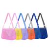 Bolsa de Playa de Regalo para Niños, Bolsa de Almacenamiento Calada Transparente, Bolsa para Juguetes, Bolsa para Guardar Conchas, Bolsa de Malla de Playa para Viajes