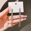 Aguja de plata 925, diseño de nicho, aretes de puesto de mercado nocturno, fuente mayorista, aretes de moda estilo coreano, aretes populares
