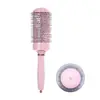 Peine Rizado Nuevo Rosa Transfronterizo Peine de Rodillo Peine Rizado para Peinar Cabello Peine de Tubo de Aluminio Cerámico Doméstico Peine de Rodillo Conductor de Calor Resistente a Altas Temperaturas