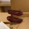 Zapatos Bajos de Estilo Ballet con Suela Blanda para Mujer, Primavera y Otoño Retro Punta Redonda 2026 Otoño Mocasines de Piel Suave Zapatos Planos de Abuela