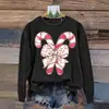 Suéter retro de cuello redondo para otoño e invierno transfronterizo con estampado digital 3D, se puede vender en conjunto, abrigo suéter casual navideño al por mayor