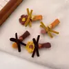 Nueva Horquilla de Hilo Floral con Acabado de Alta Gama, Pinza para el Cabello con Lazo de Terciopelo, Accesorio para el Cabello para Niñas con Flequillo Lateral