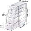 Caja de Almacenamiento Transparente de Gran Capacidad para Bolígrafos con Veta de Madera de Nogal Negro, Caja Vintage para Almacenamiento y Exhibición de Papelería, Caja de Gabinete a Prueba de Polvo