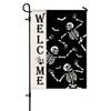 Amazon Bandera de Jardín de Poliéster Halloween Doble Capa Doble Cara Festiva Exterior Decoración de Patio Bandera Transfronteriza Venta al por Mayor