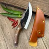 Hecho a medida por el fabricante: Cuchillo de deshuesar en forma de anillo de 6 pulgadas, Cuchillo pequeño curvo para acampar al aire libre, Cuchillo táctico, Cuchillo para barbacoa, Cuchillo para desollar
