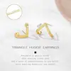 Pendientes de Moda Europeos y Americanos Transfronterizos Estilo Nuevo Simple Mini Tachuelas y Ganchos para Orejas V-Shaped Venta al por Mayor Directa del Fabricante