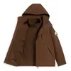 Chamarra tres en uno estilo Luotuo para mujer con forro desmontable, abrigo cortavientos impermeable para hombre para senderismo, viajes, montañismo