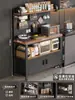 Estante de Almacenamiento para Cocina Multifuncional de Piso para el Hogar Contra la Pared Encimera Estante de Almacenamiento para Horno de Microondas Ollas y Sartenes Aparador Gabinete