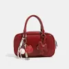 Comércio Exterior Textura de Alto Padrão 2025 Nova Bolsa Bowling Feminina Nicho Bolsa Boston Feminina Bolsa de Ombro Transversal Feminina
