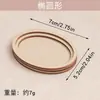 Pegatinas de personaje hechas a mano para refrigerador montaje de portarretratos bordado Dai accesorios de bordado de virutas de madera DIY pegatinas redondas para refrigerador