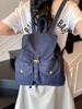 Mochila de Mezclilla de Gran Capacidad Transfronteriza Mochila para Mujer Nueva Moda Bolso Escolar Estilo Harajuku Bolso de Mano para Viajes Estudiantil