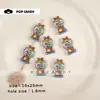 Acessórios para Joias DIY Máquina de Gashapon Fofa Contas com Furo Reto Desenho Animado Brincos de Miçangas Feitos à Mão Colar Corrente para Celular