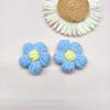 Decoraciones de Flores Pompon Terminadas, Adornos Pequeños de Hilo Tejido Hechos a Mano, Decoraciones de Flores Pequeñas, Piezas de Accesorios DIY