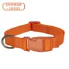 Venta al por mayor del fabricante Collar para Gato y Perro de Nylon Anti-Estrangulamiento Ajustable Correa de Tracción Suave Hebilla Multicolores para Mascotas
