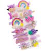 Conjunto de 14 piezas de accesorios para el cabello con pinza pequeña para niña de las flores, estilo coreano, con dibujos animados de Mavericks, para flequillo lateral y princesa