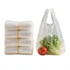 Sacos Transparentes Personalizados para Frutas Vendidos por Quilo, Sacolas de Compras, Sacos de Embalagem, Sacolas de Sacola Estilo Colete para Supermercado de Frutas