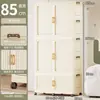 Em Estoque Guarda-Roupa Doméstico Sem Instalação Armário de Armazenamento de Brinquedos para Lanches de Bebê Armário de Armazenamento para Sala de Estar Guarda-Roupa Simples Infantil