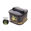 Caja de Accesorios de Pesca de Gran Capacidad con Asa Diseño de Doble Cremallera Eva Caja Pequeña para Medicamentos Caja de Pesca Caja de Almacenamiento Accesorios Negro Dorado