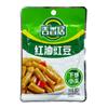 Jixiangju picante feijão-caupi 80g crocante feijão-caupi lanche óleo vermelho chifre de feijão azedo café da manhã sabor aberto prato pequeno pacote pequeno