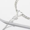 Tendencia europea y americana cadena simple cadena dedo de amor cadena retro personalidad creativa pulsera larga joyería