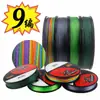 Linha de Pesca Dyneema de 9 Fios 100m Linha de Pesca Trançada PE Linha Principal Trançada Forte para Pesca de Bote Venda por Atacado