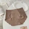 Pantaletas de seda de hielo sin costuras para mujer, algodón puro antibacteriano 10A, entrepierna extendida, encaje puro y sexy en empalme, panties triangulares lechosos y suaves