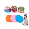 Alimentos para gatos al por mayor Alimentos para perros Lata Tapa sellada Tapa para conservación de alimentos Tres en uno Tapa de silicona imprimible para latas de mascotas