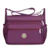 Bolsa de Lona de Gran Capacidad, Ligera, Tela Oxford de Nailon Floral, Bolso de Hombro Grande, Bolso Cruzado para Madres de Edad Media y Mayores